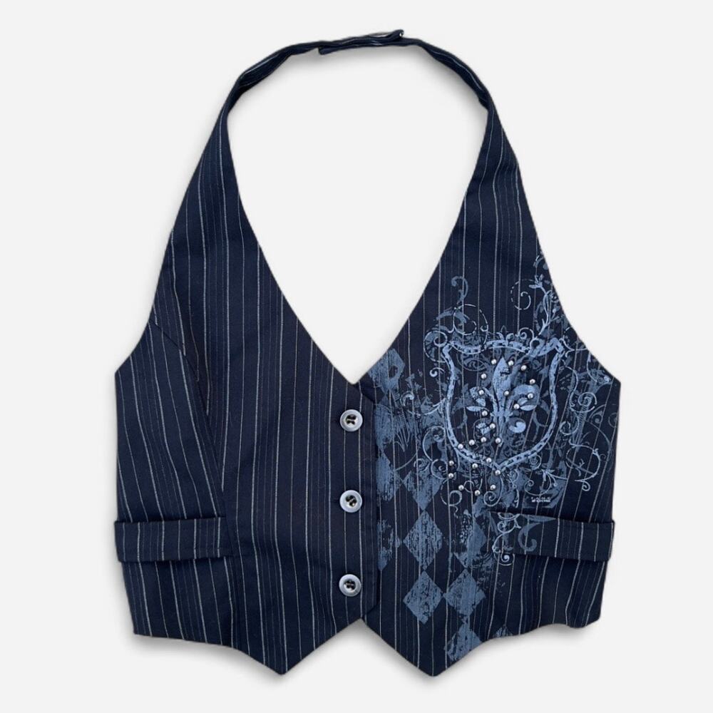 Maurice’s Vintage Y2K Punk Princess Pinstripe Vest
